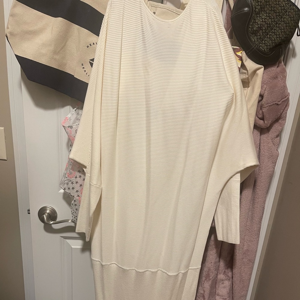 Banana Republic drop waste v neck sweater dress worn once xl